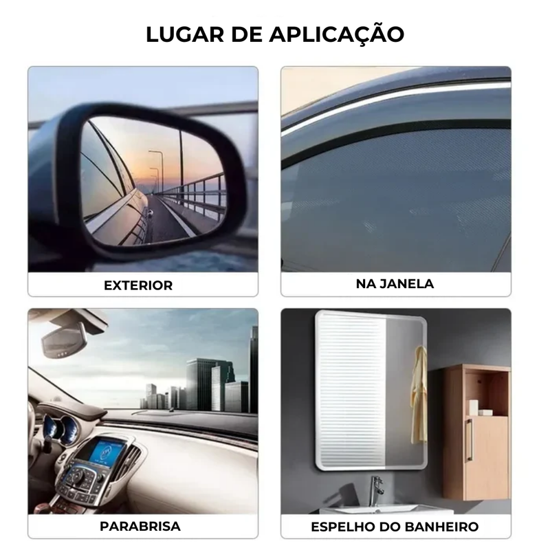 Película Protetora para Retrovisor de Carro – Antiembaçante e Impermeável