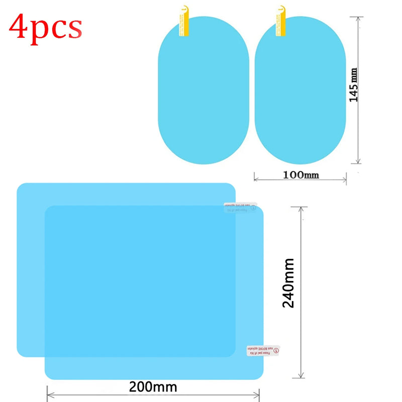 Película Protetora para Retrovisor de Carro – Antiembaçante e Impermeável